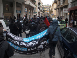 Πορεία- παρέμβαση που πραγματοποιήθηκε στις γειτονίες μας στις 7/3 από πλατεία Αμερικής